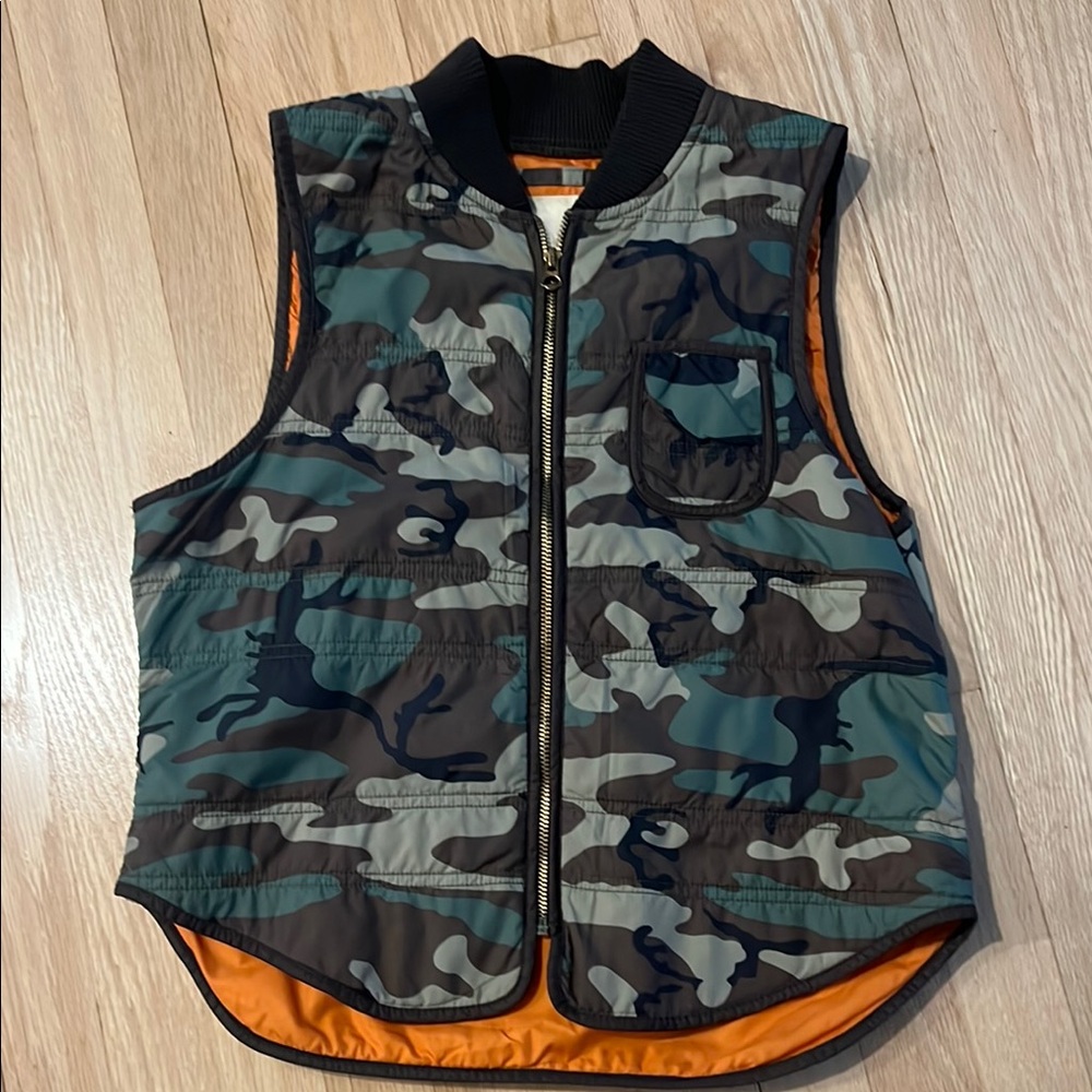 Ralph Lauren Camouflage Vest with Orange Lining